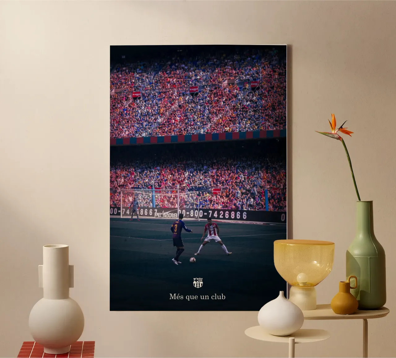 FC Barcelona - Més que un club tela con Cornice a cassetta da athlete.art