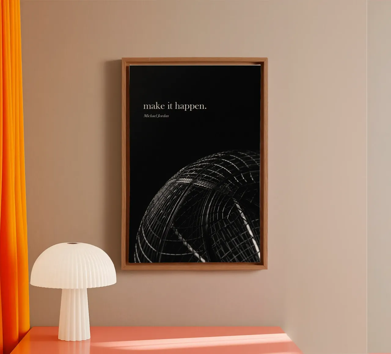 Make it happen - Michael Jordan tela da athlete.art