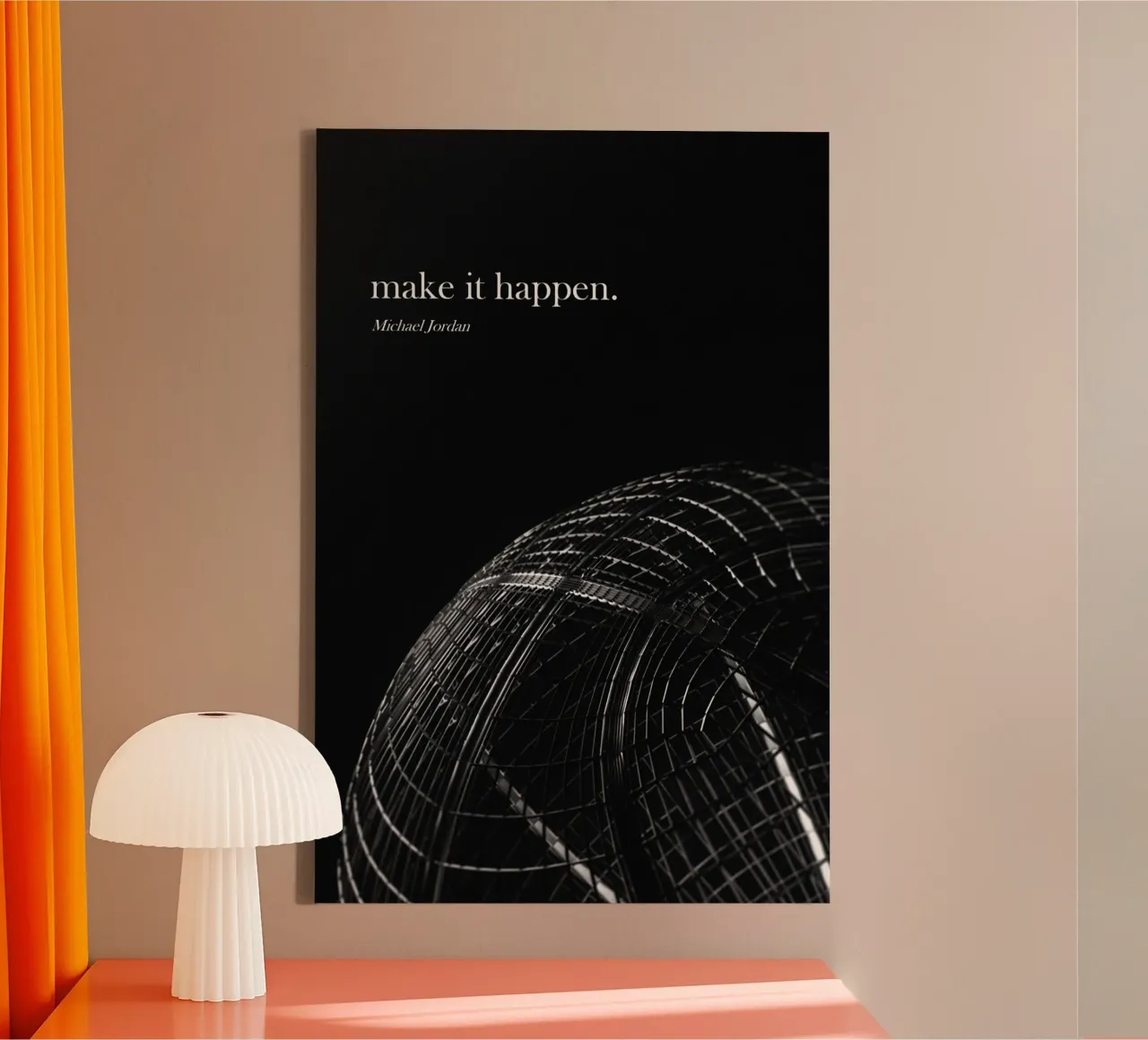 Make it happen - Michael Jordan tela da athlete.art