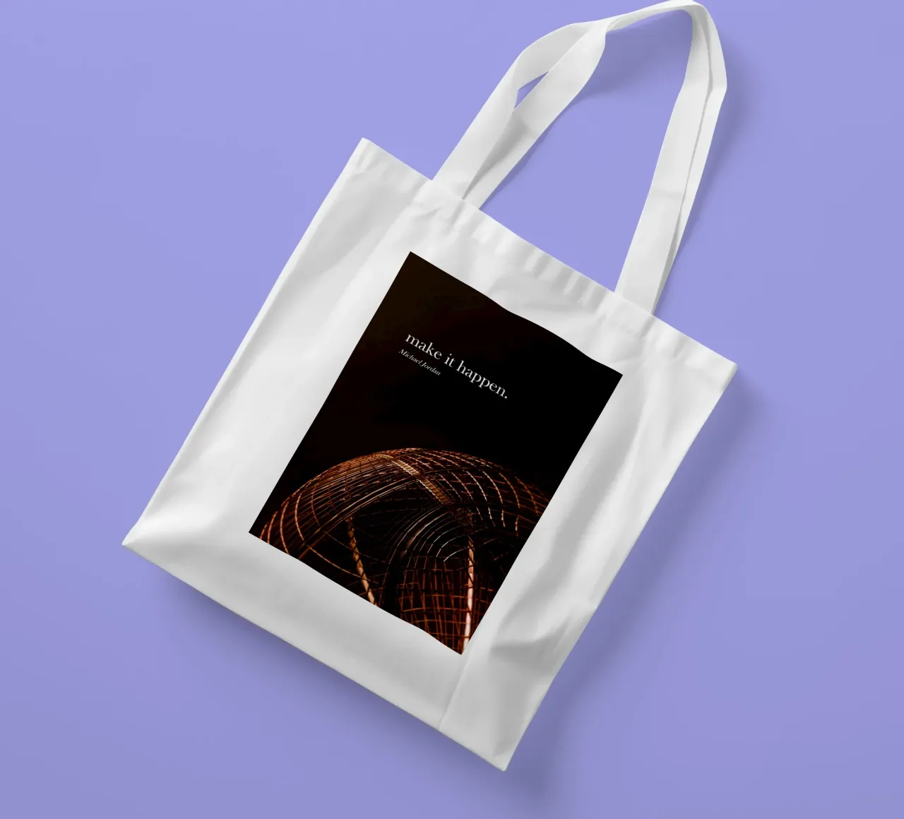 Michael Jordan - Make it happen borsa in juta da athlete.art