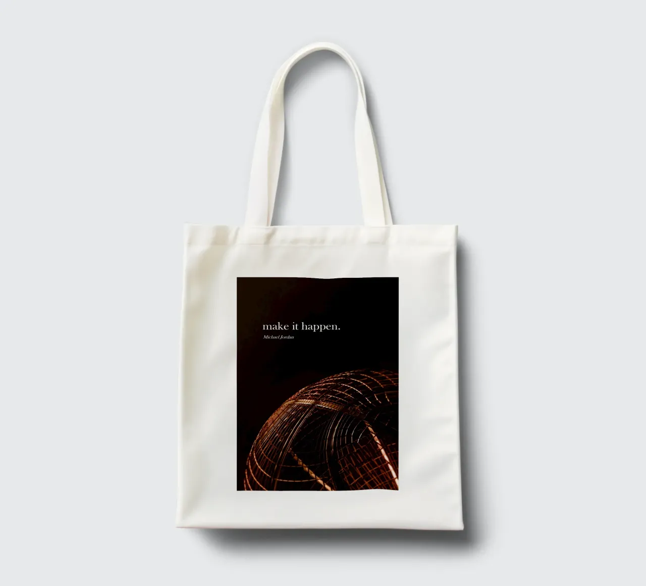 Michael Jordan - Make it happen borsa in juta da athlete.art