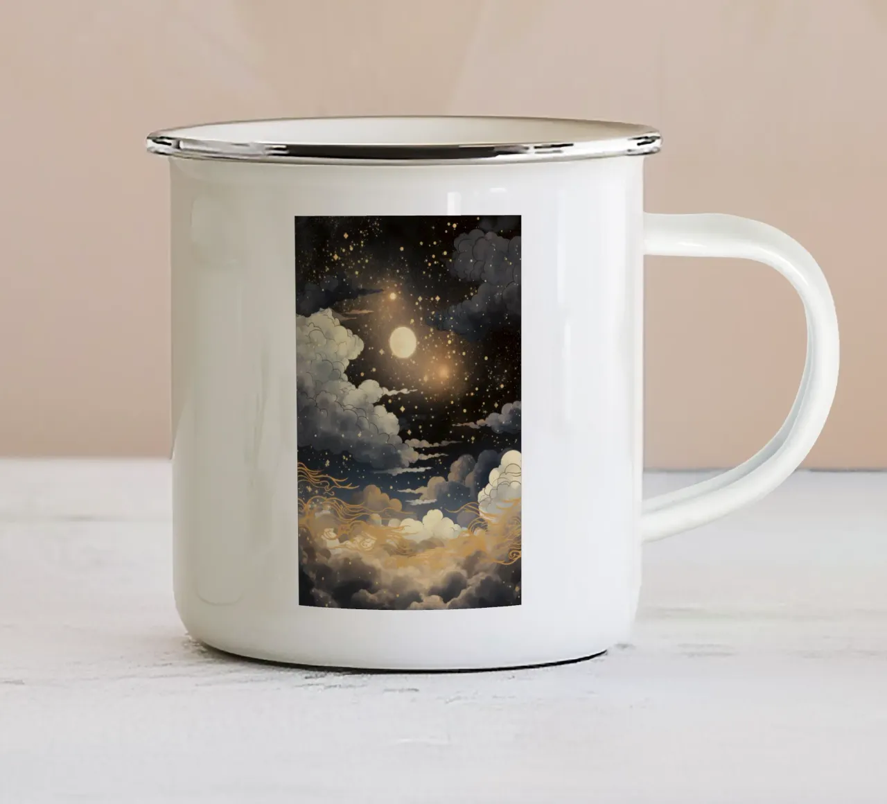Nachthimmel tazza in smalto da Luna & Noctua