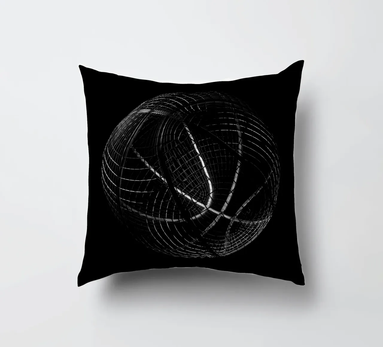 Wireframe Basketball cuscino da athlete.art