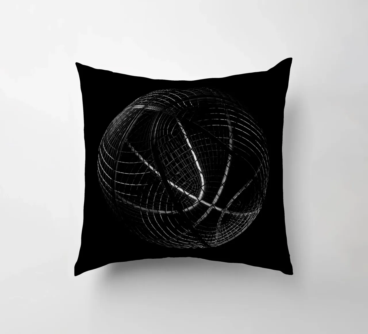 Wireframe Basketball cuscino da athlete.art