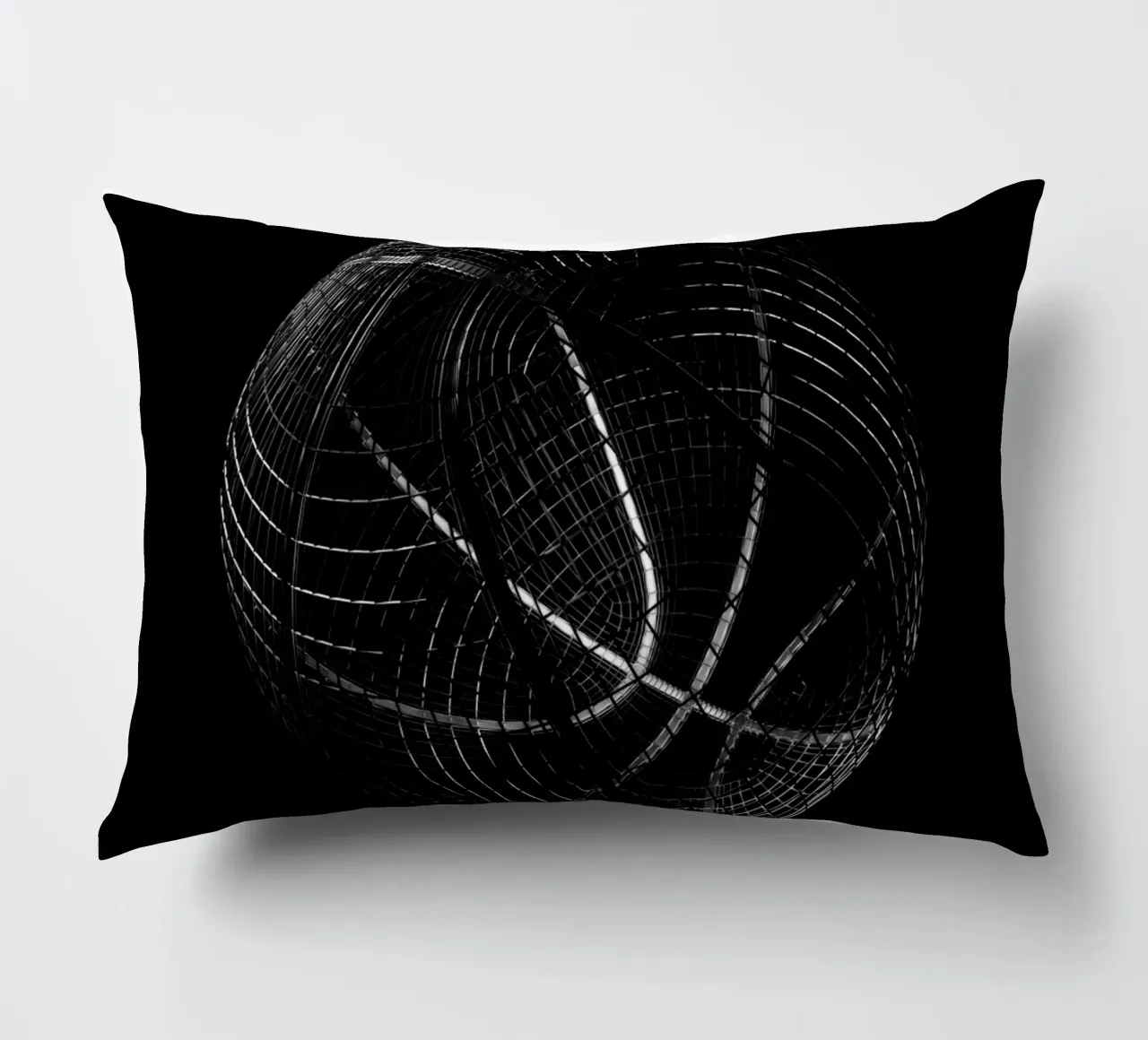 Wireframe Basketball cuscino da athlete.art