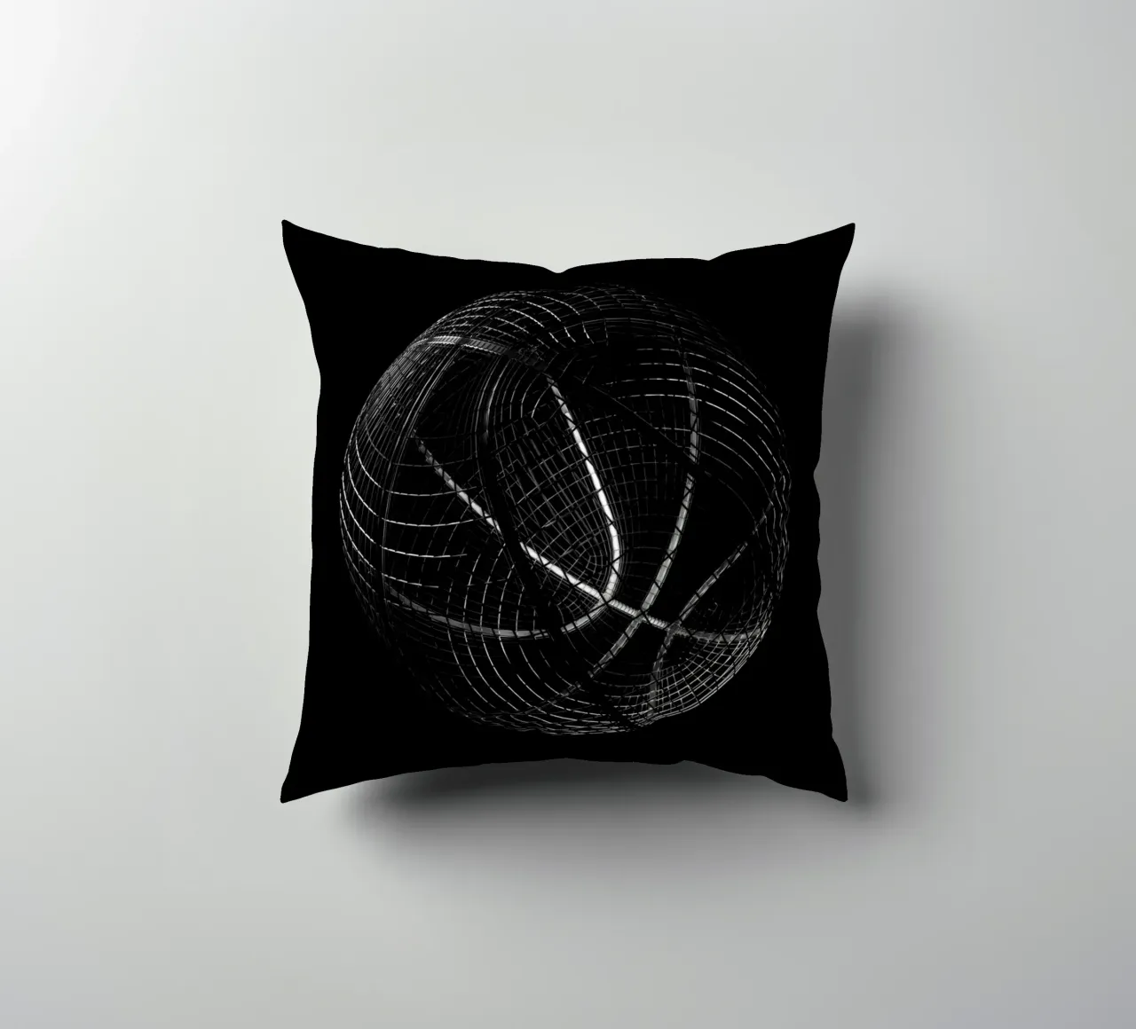 Wireframe Basketball cuscino da athlete.art