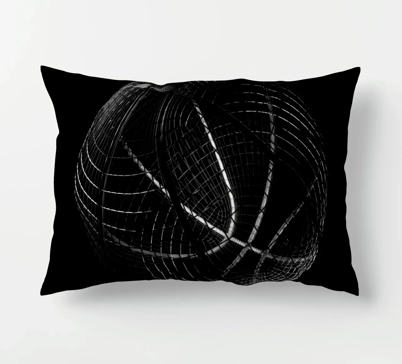Wireframe Basketball cuscino da athlete.art