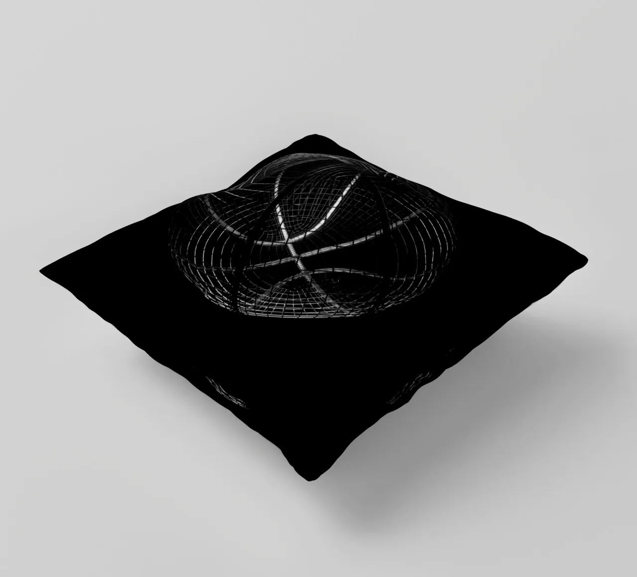 Wireframe Basketball cuscino da athlete.art