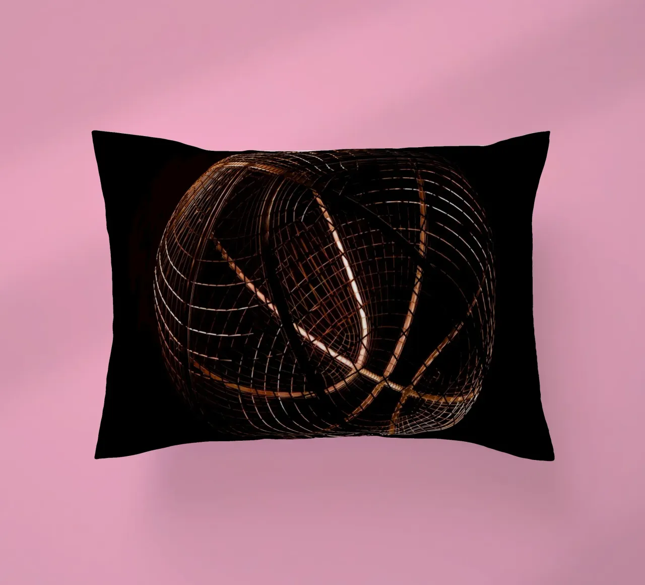 Wireframe Basketball cuscino da athlete.art
