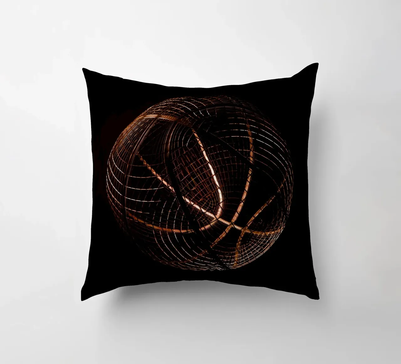 Wireframe Basketball cuscino da athlete.art