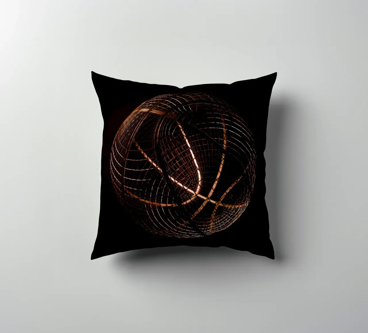 Wireframe Basketball cuscino da athlete.art
