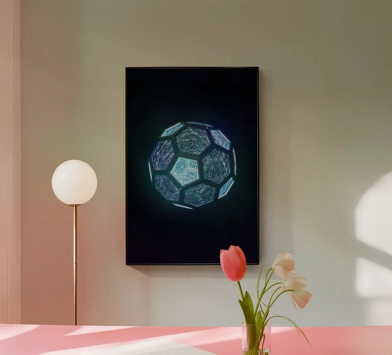 Wireframe Football plexiglass da athlete.art