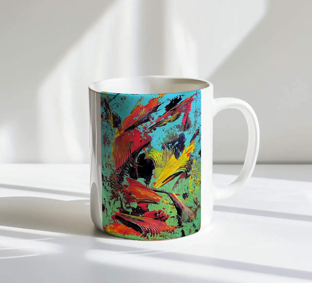 IDEAL GIFT 74 tazza in ceramica da Thierry Vobmann Abstract painting