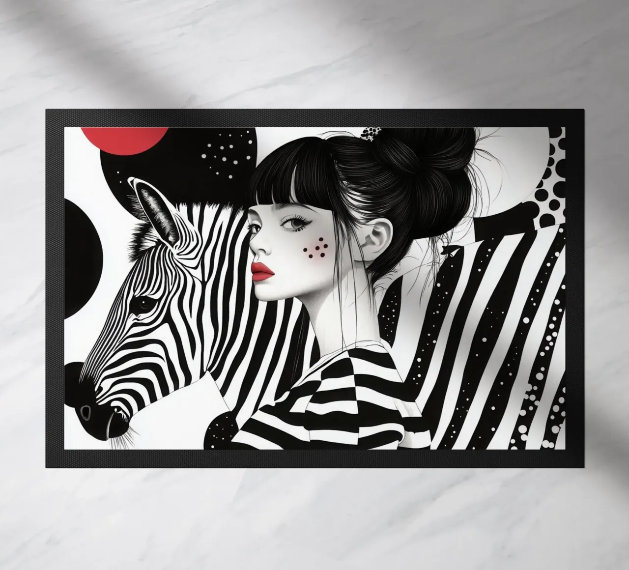 Circo a strisce di zebre zerbino da Autofocus