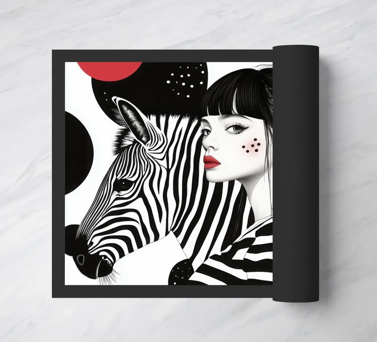 Circo a strisce di zebre zerbino da Autofocus