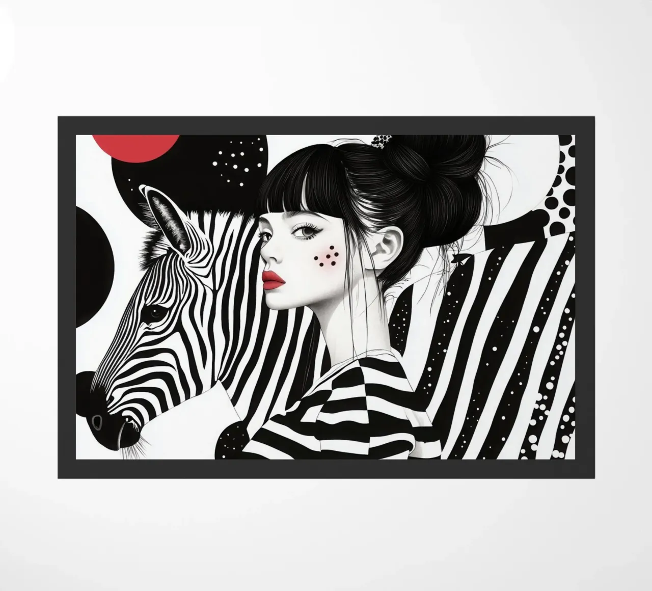 Circo a strisce di zebre zerbino da Autofocus