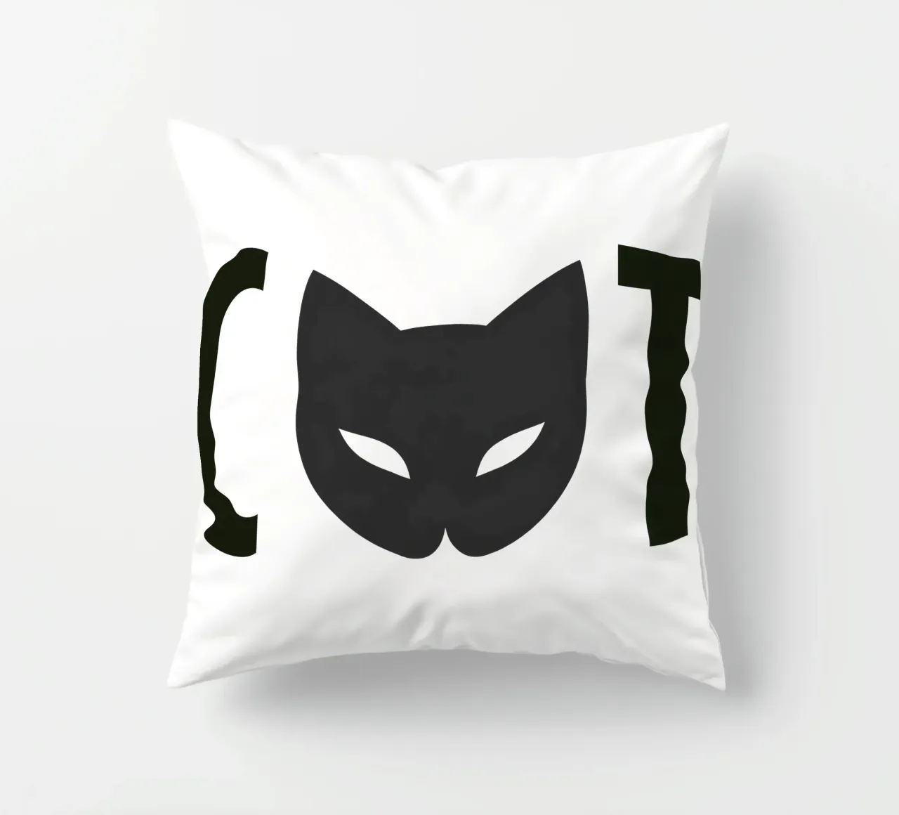 CAT - Logo e testo minimalista del gatto cuscino da Autofocus
