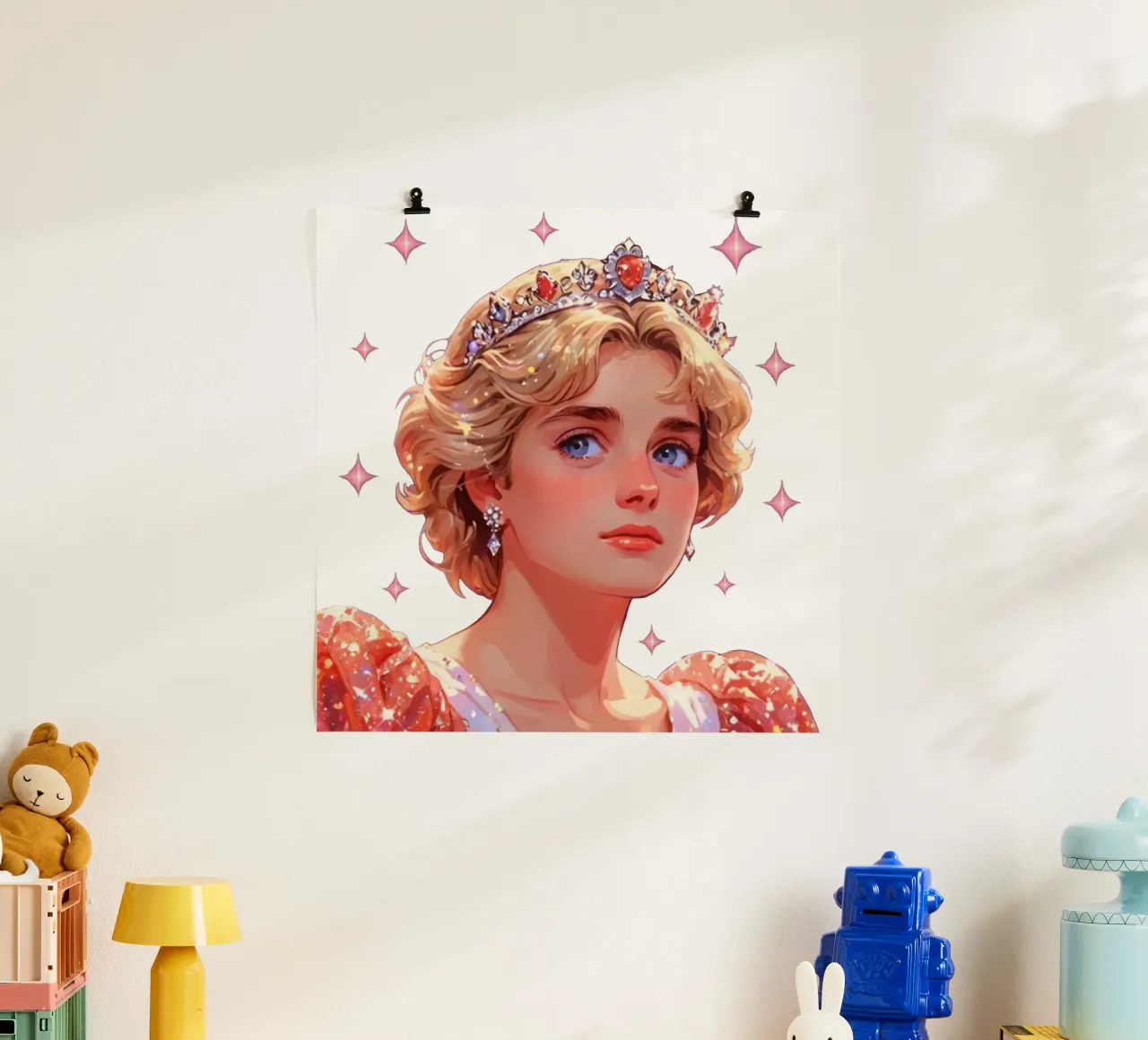 Princess Diana of Wales poster con telaio in plastica da NEKKI