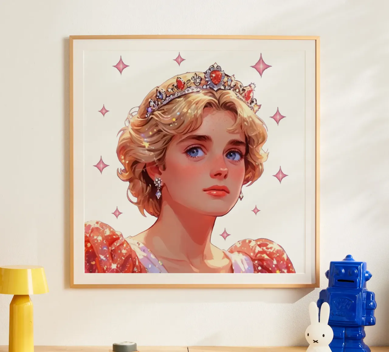 Princess Diana of Wales poster con telaio in plastica da NEKKI