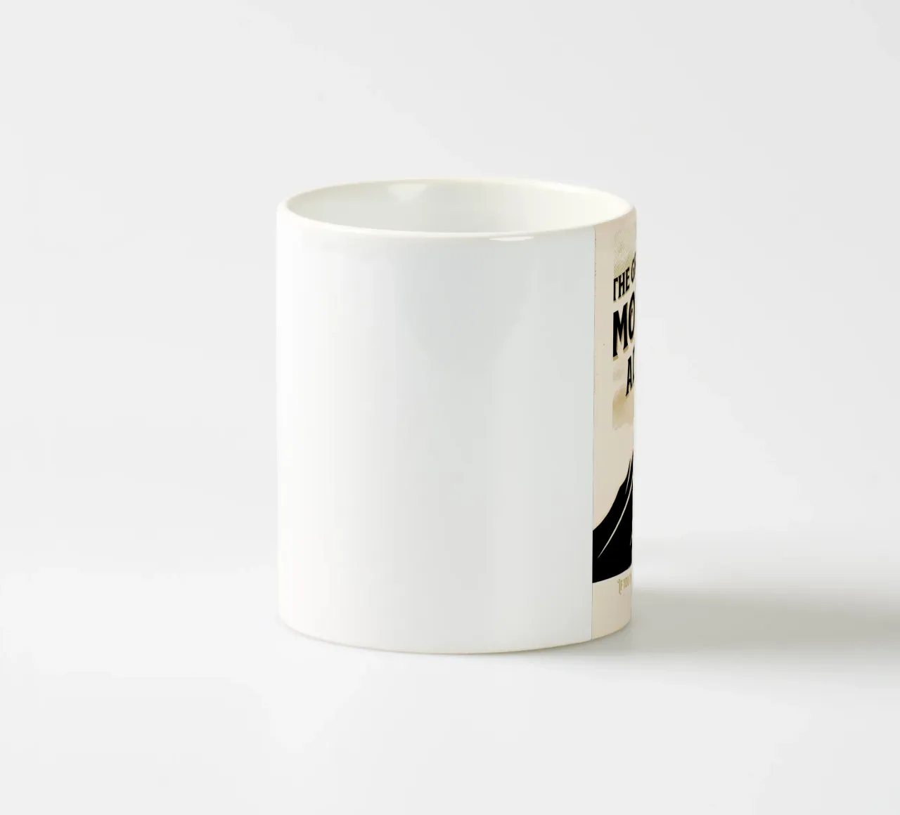 The Great Mountain Adventure ceramic mug by inspirational quote