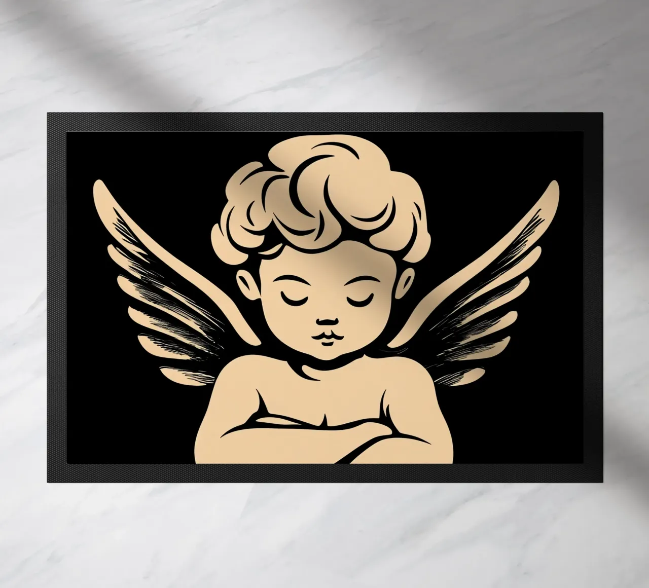 Putto | Il piccolo angelo veglia su di te zerbino da Autofocus