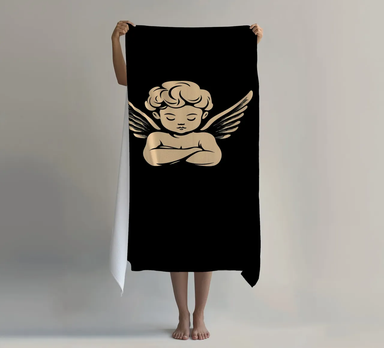 Putto | Il piccolo angelo veglia su di te telo mare da Autofocus