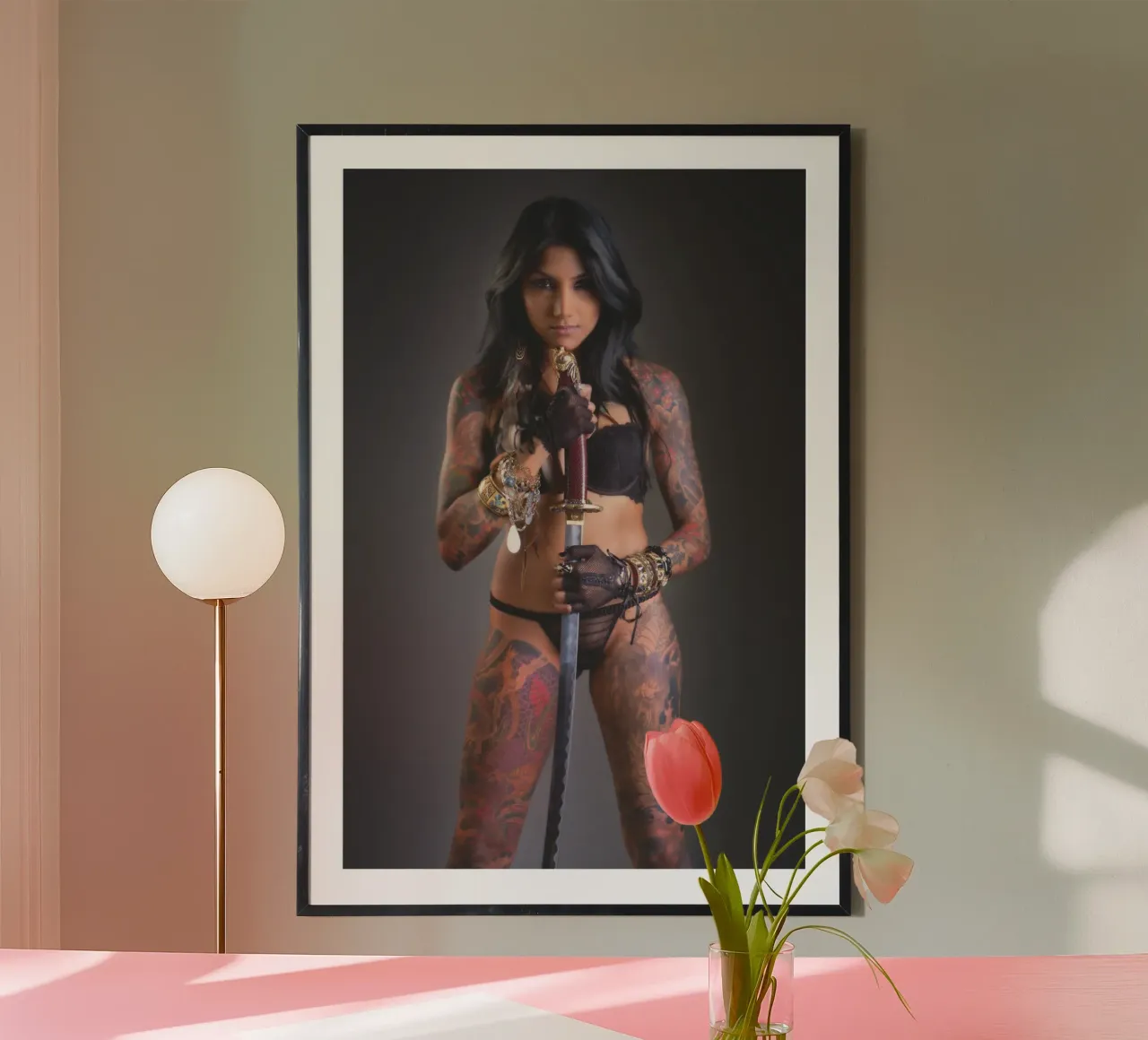 Samurai dipinto poster da Dave Hare Photography