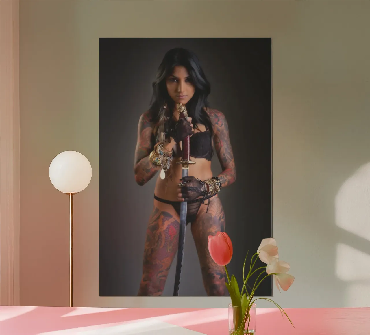 Samurai dipinto poster da Dave Hare Photography