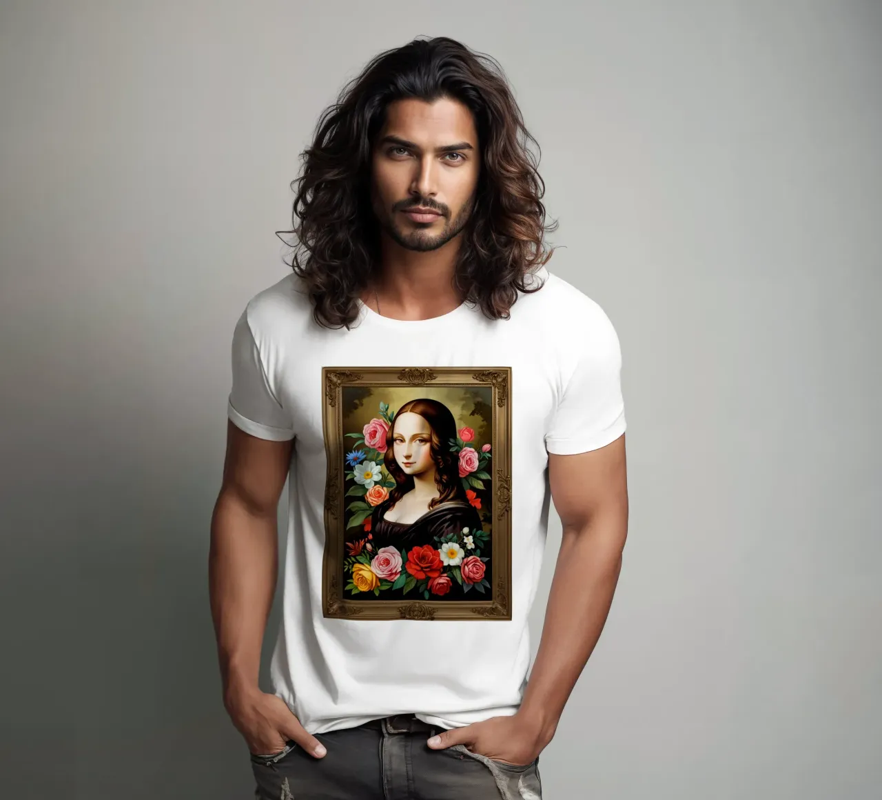 Mona Lisa - The Blooming Enigma t-shirt da NEKKI