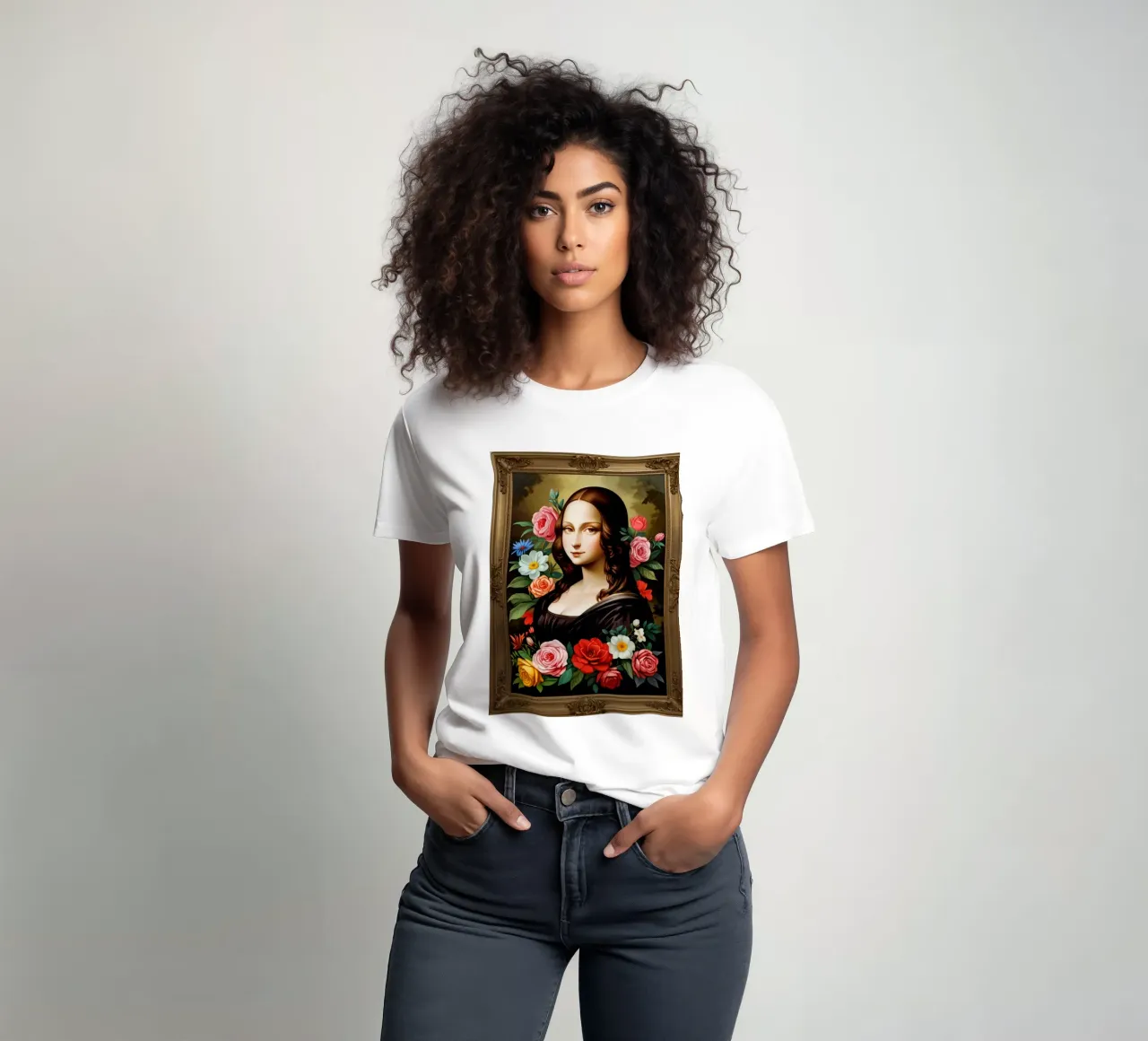 Mona Lisa - The Blooming Enigma t-shirt da NEKKI