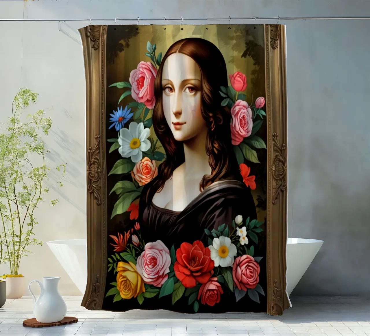 Mona Lisa - The Blooming Enigma tenda da doccia da NEKKI
