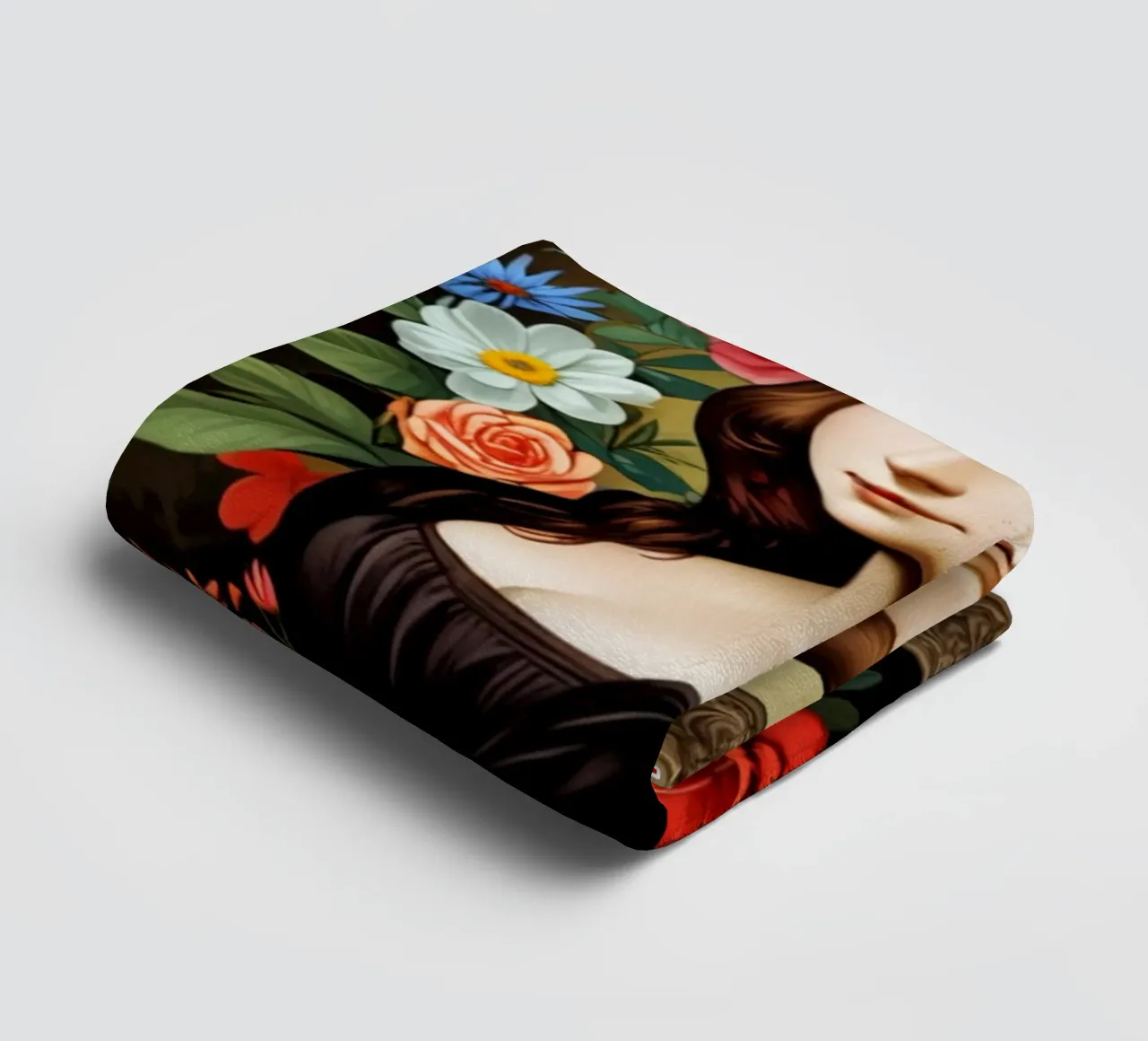 Mona Lisa - The Blooming Enigma asciugamano da bagno da NEKKI