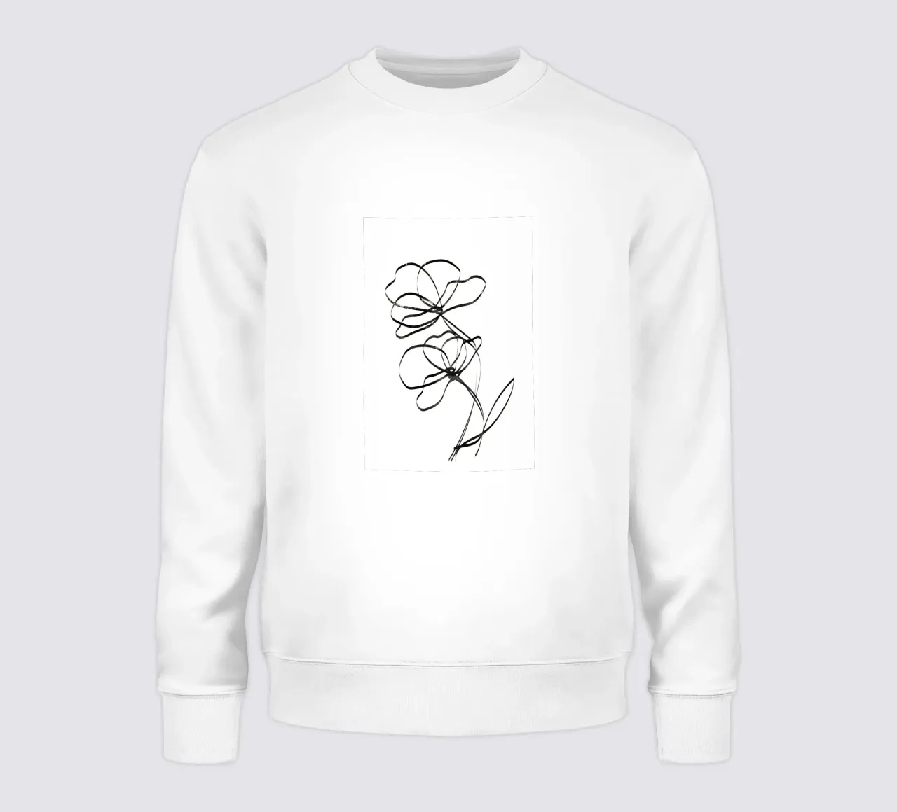 Fiori Line Art felpa da Melloi Art Print