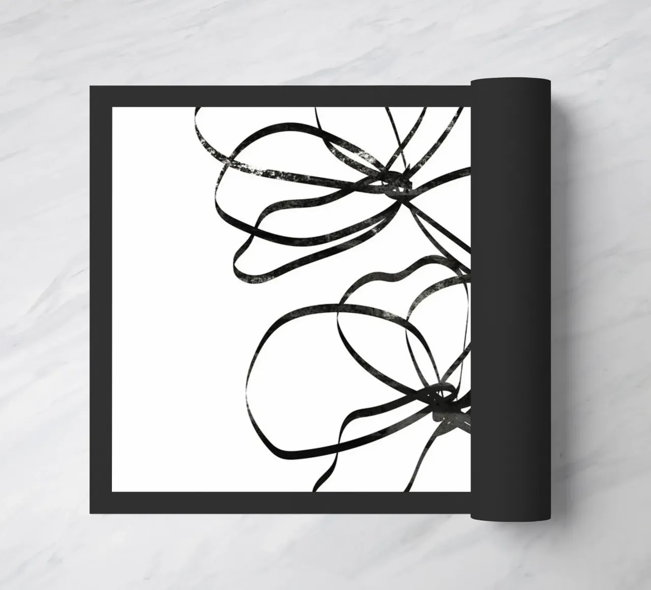 Fiori Line Art zerbino da Melloi Art Print