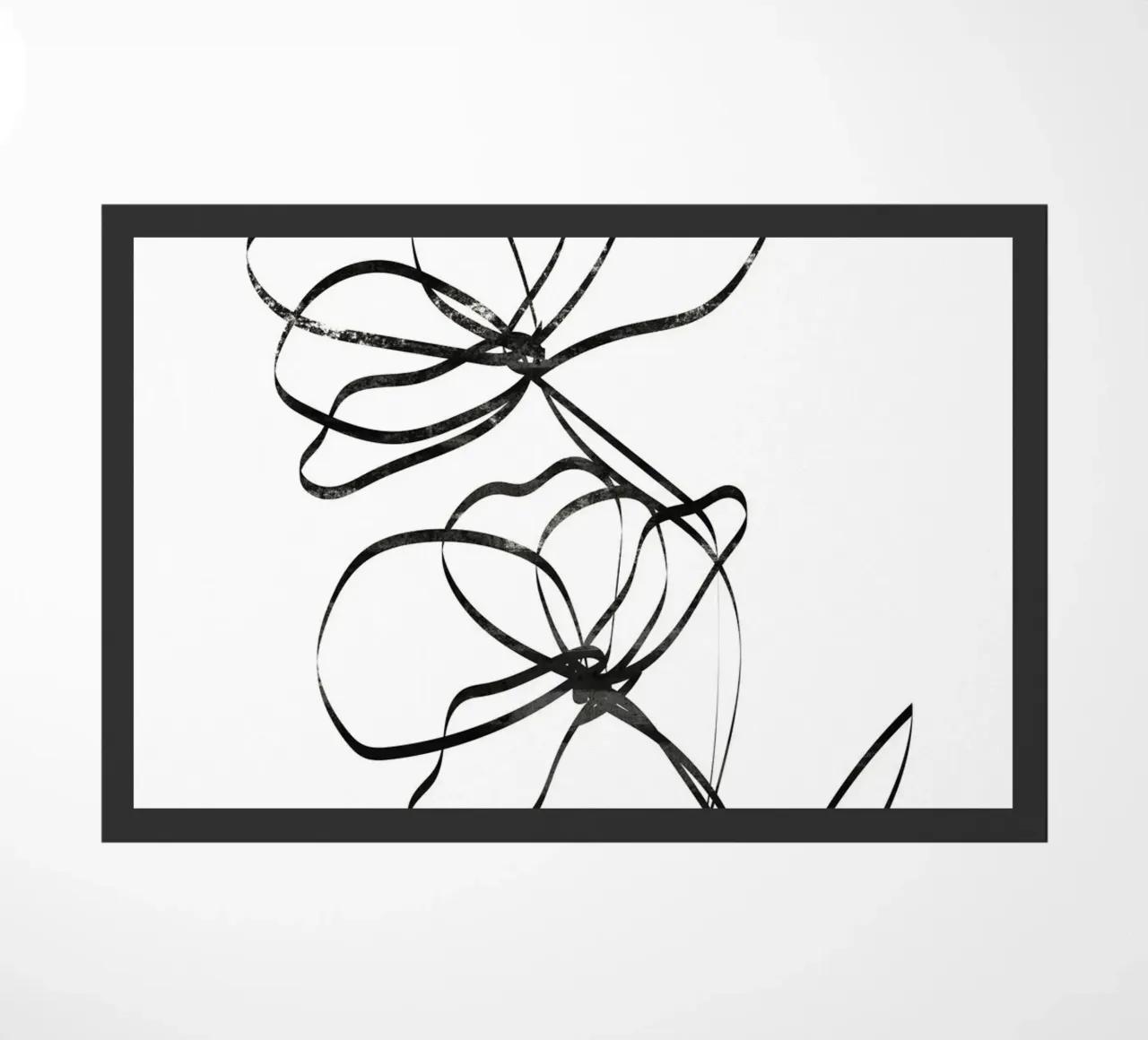 Fiori Line Art zerbino da Melloi Art Print