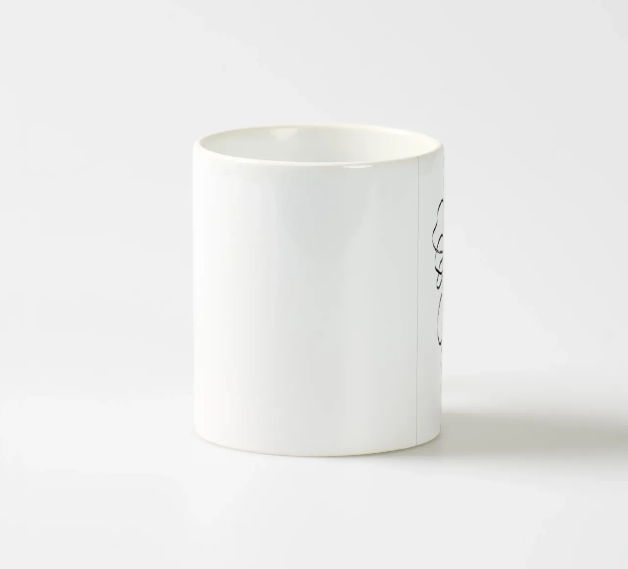 Fiori Line Art tazza in ceramica da Melloi Art Print