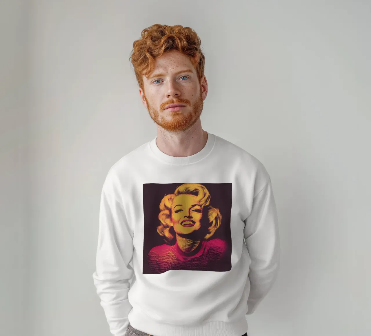 Marilyn Monroe | Nostalgic Vintage Retro Halftone Print sudadera de Autofocus