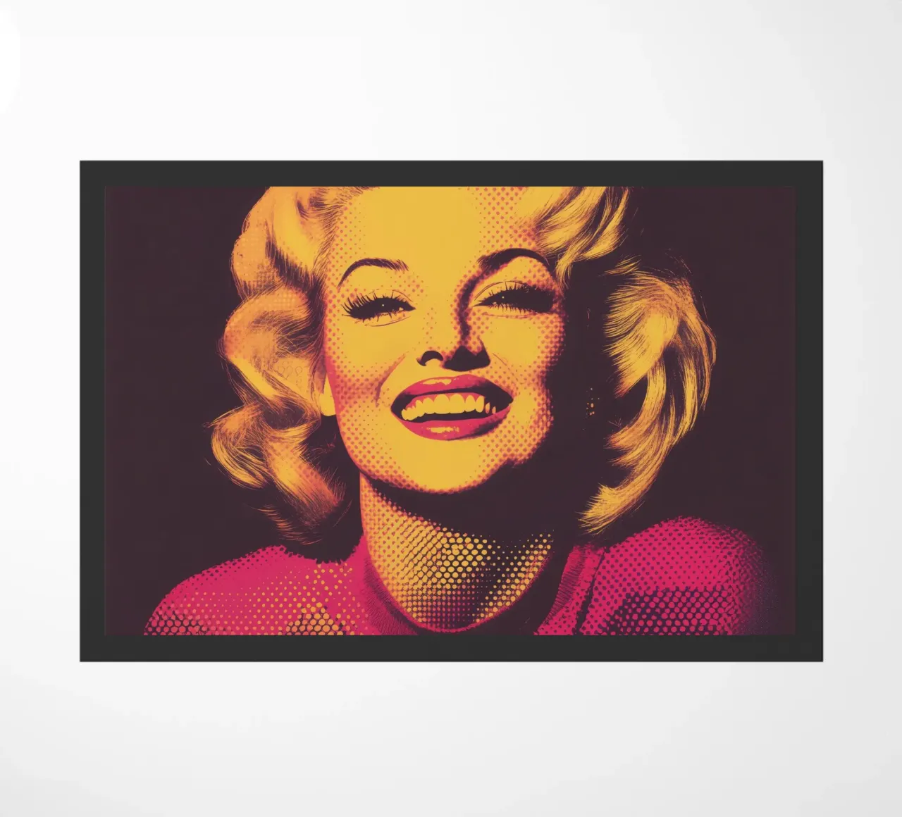 Marilyn Monroe | Nostalgic Vintage Retro Halftone Print felpudo de Autofocus