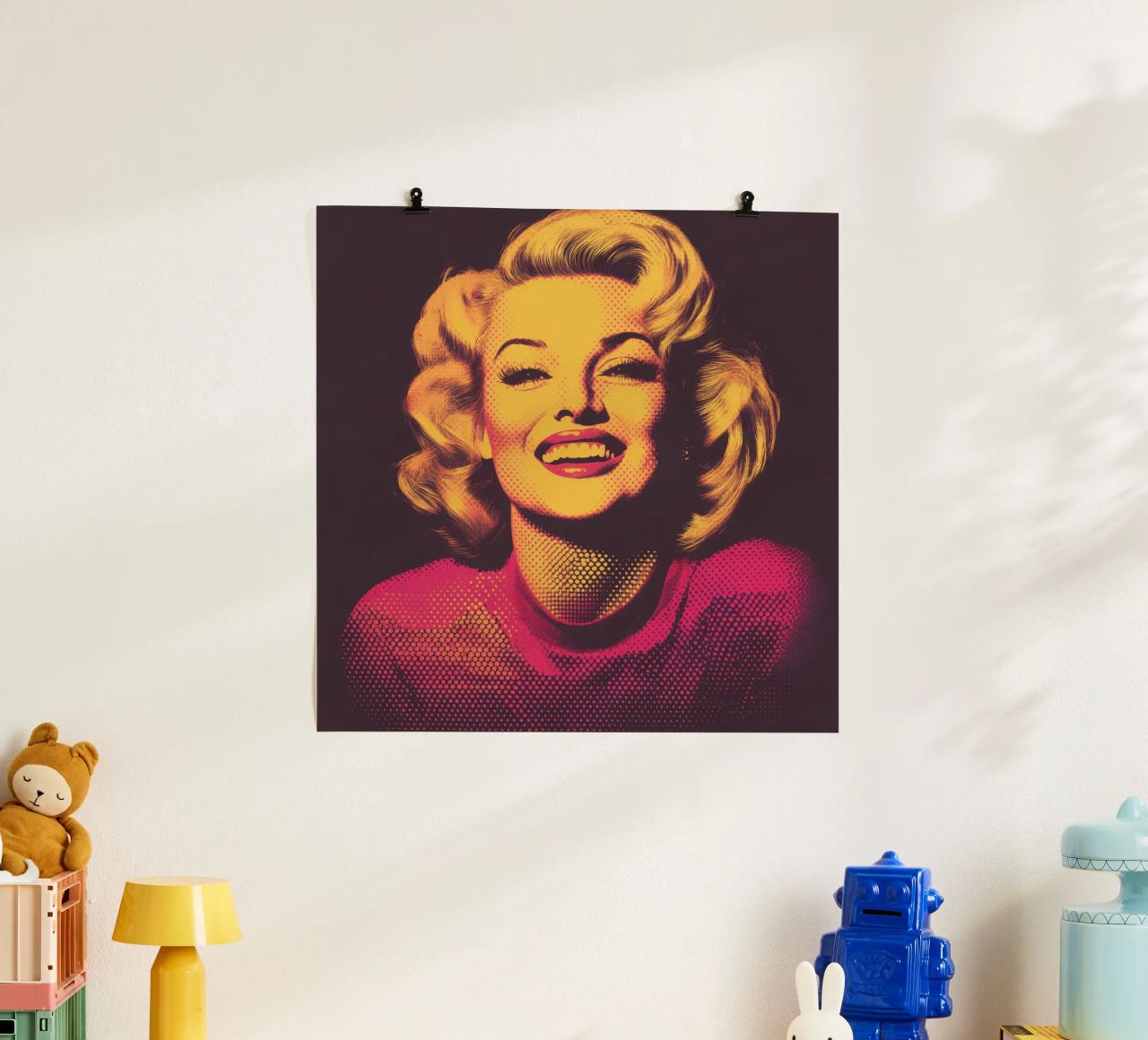 Marilyn Monroe | Impression rétro vintage nostalgique en demi-teinte poster de Autofocus