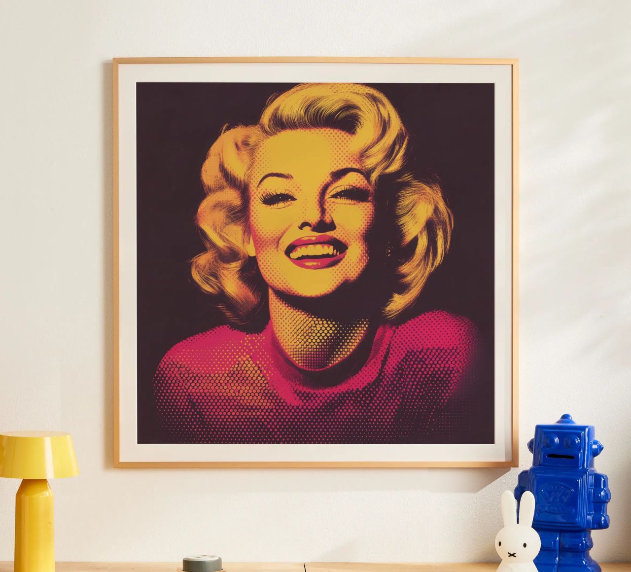 Marilyn Monroe | Impression rétro vintage nostalgique en demi-teinte poster de Autofocus