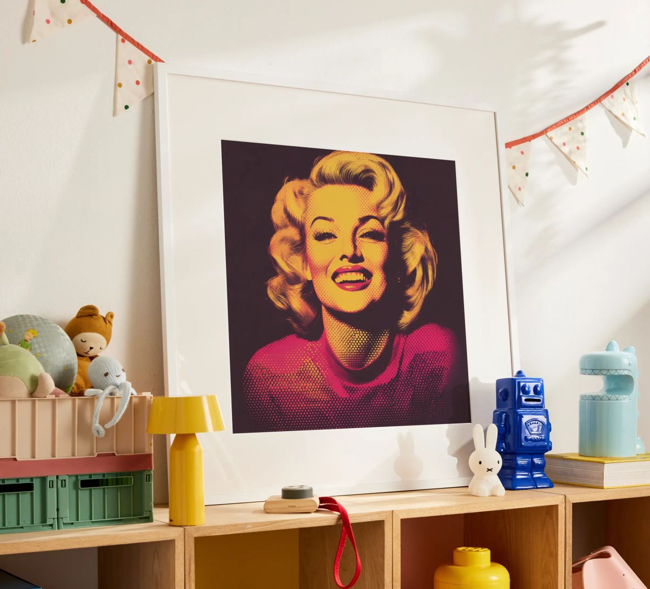 Marilyn Monroe | Impression rétro vintage nostalgique en demi-teinte poster de Autofocus
