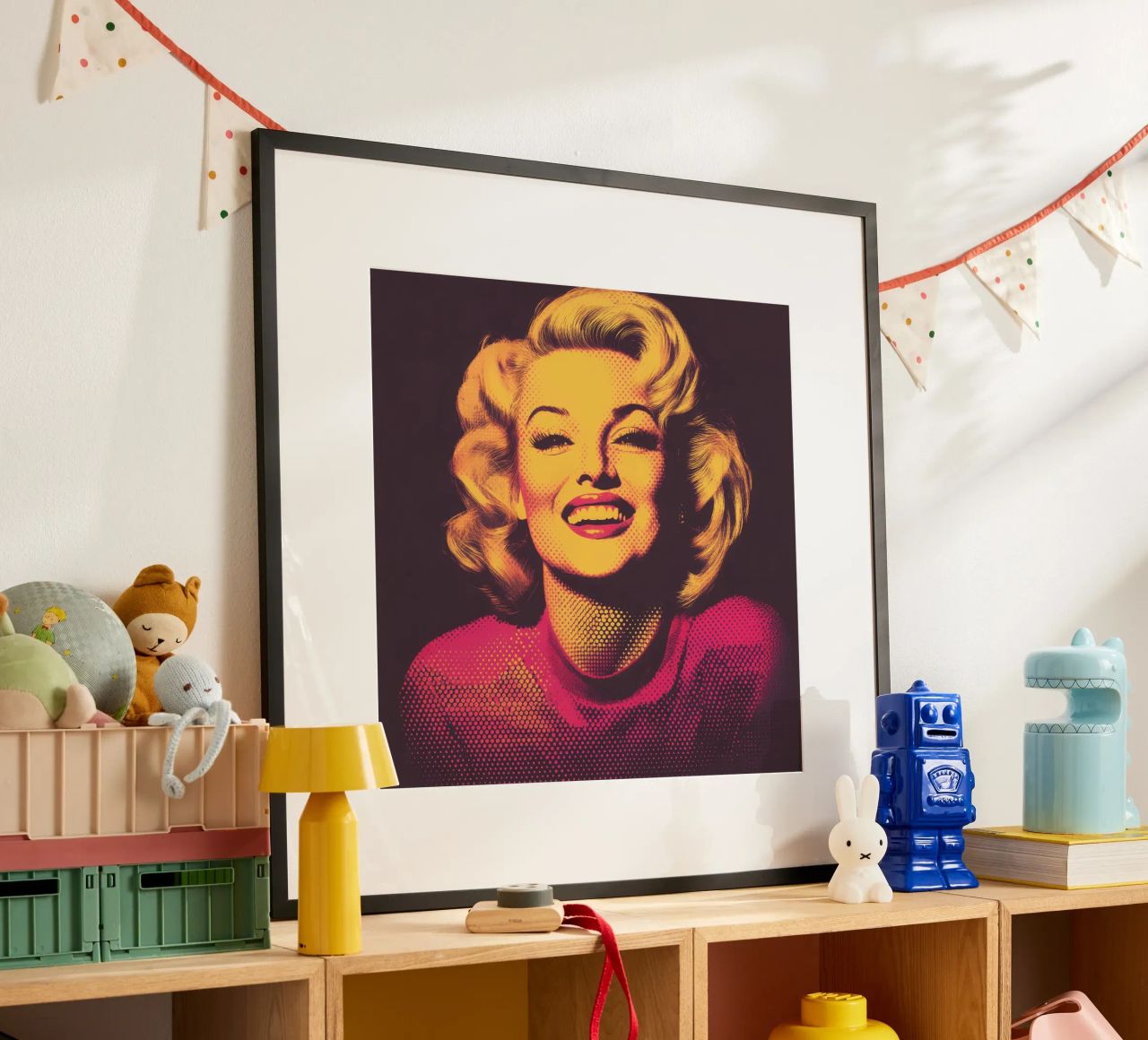 Marilyn Monroe | Impression rétro vintage nostalgique en demi-teinte poster de Autofocus