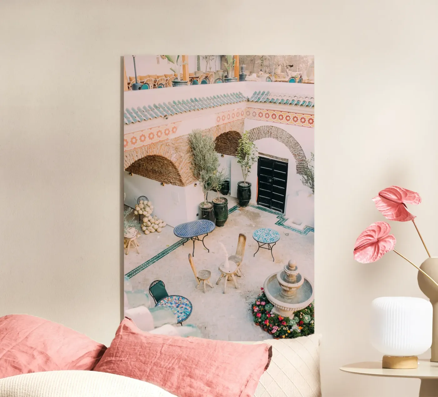 Marrakech Restaurant Courtyard plexiglass da patiphotography