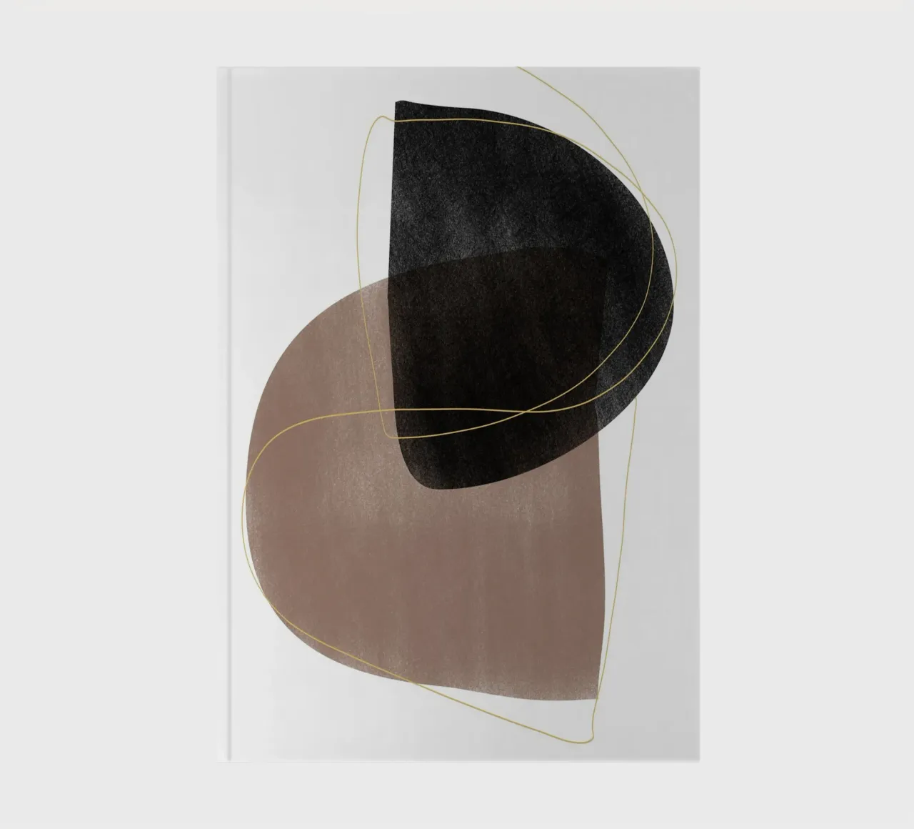 Modern Abstract Geometric Art notebook by Melloi Art Print