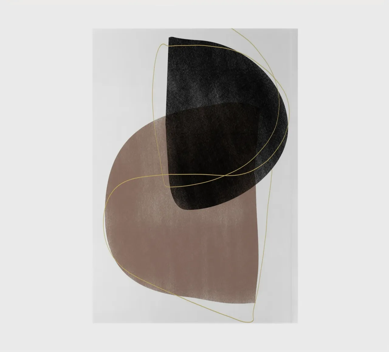 Modern Abstract Geometric Art notebook by Melloi Art Print