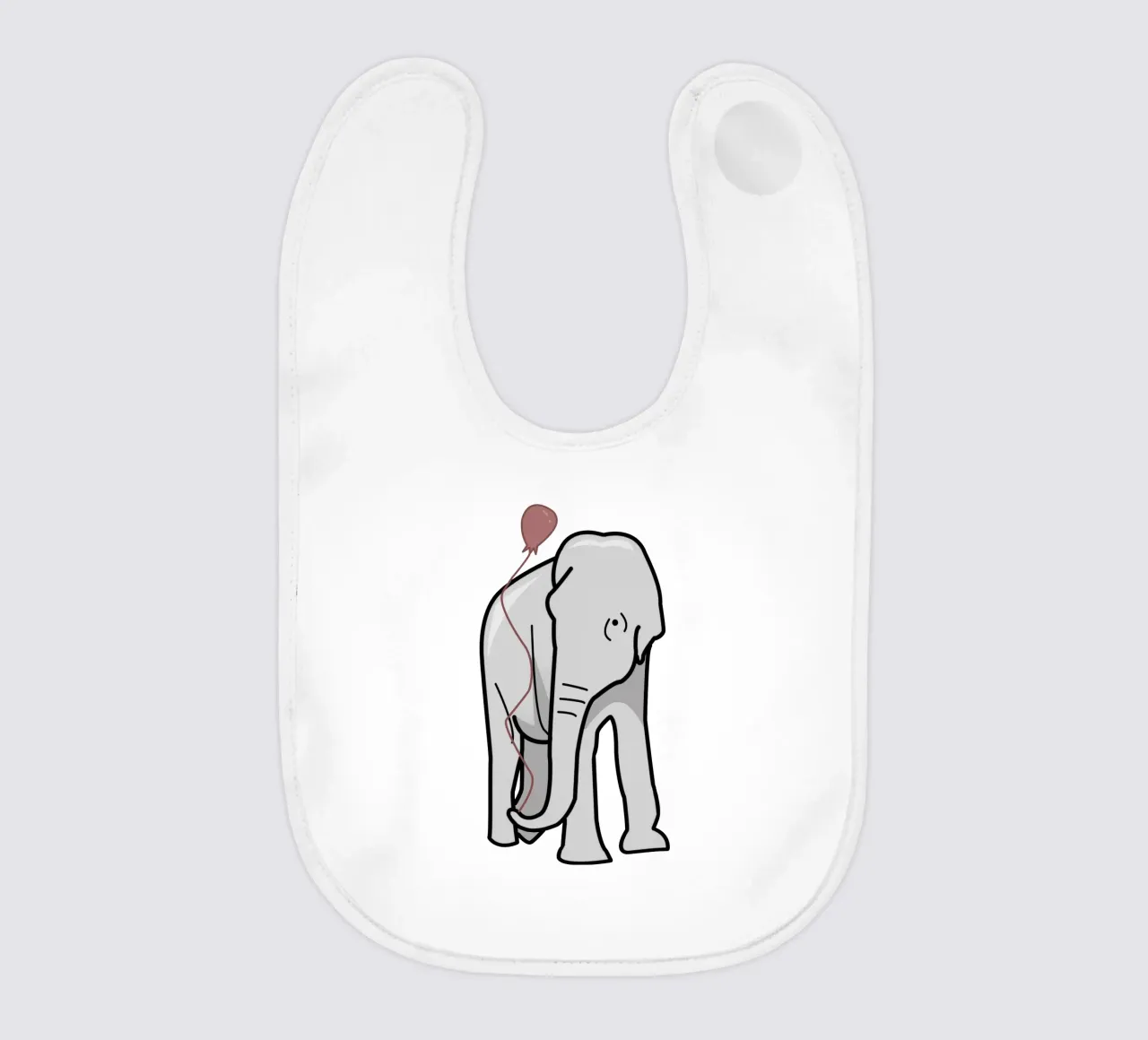 Elephant and Balloon bavaglino da IndigoBird