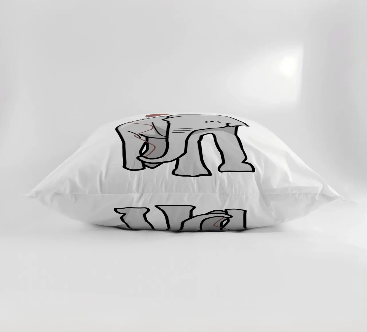 Elephant and Balloon cuscino da IndigoBird