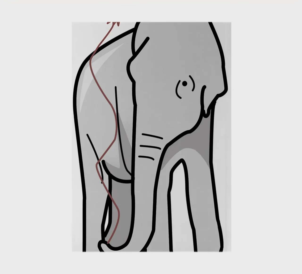 Elephant and Balloon notebook by IndigoBird