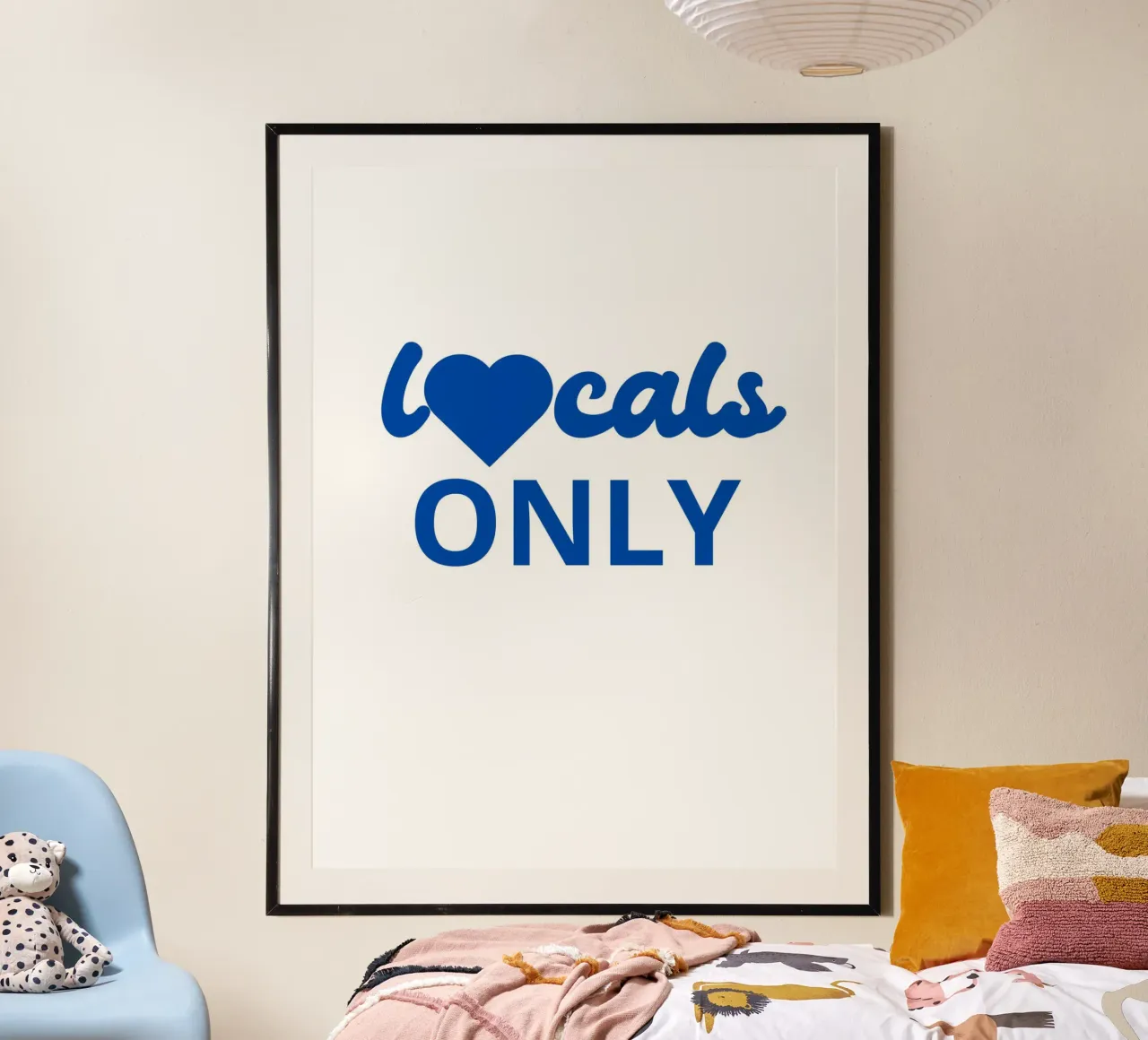 locals ONLY poster con telaio in alluminio da ramosashop