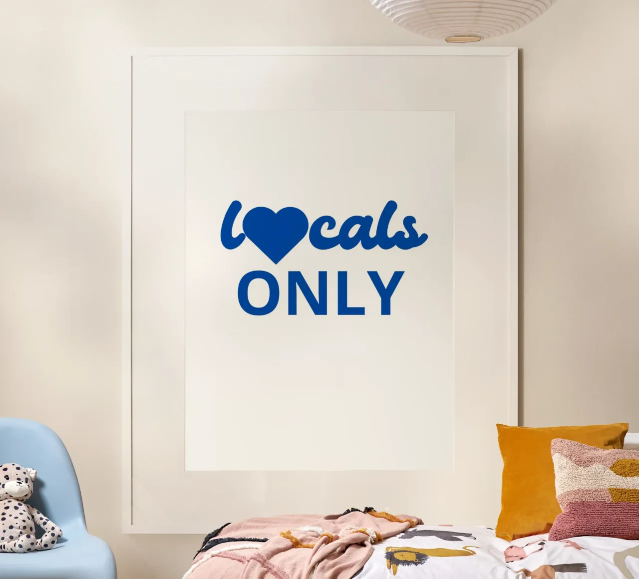 locals ONLY poster con telaio in alluminio da ramosashop